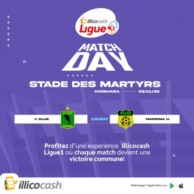 AS V.CLUB VS AS MANIEMA UNION