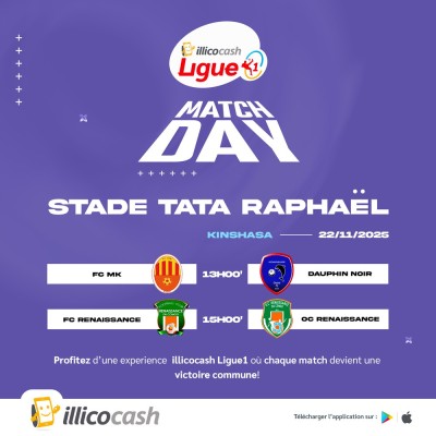 RENAISSANCE DU CONGO VS OC RENAISSANCE DU CONGO / FC MK VS AS DAUPHIN NOIR